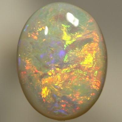 SOLID SEMI BLACK OPAL very bright neon fire